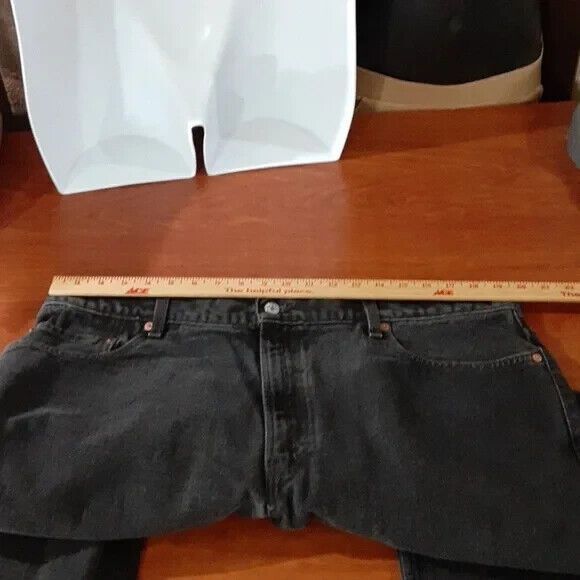 Levi's 505 regular fit jeans size 42X32 black - Picture 8 of 16